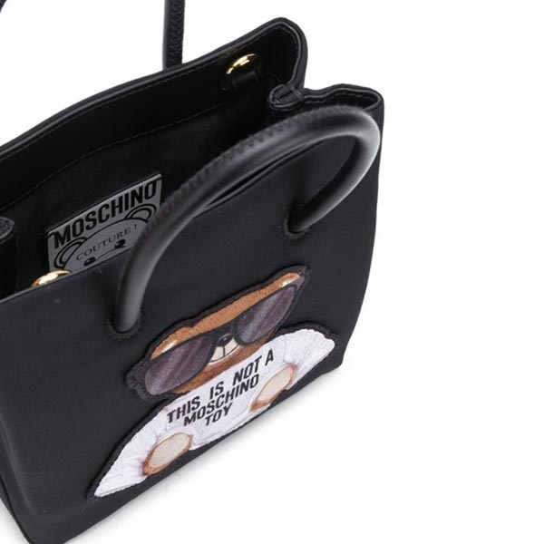 【モスキーノ】Sunglass Teddy 2WAY Mini ToteコピーブラックA75458212